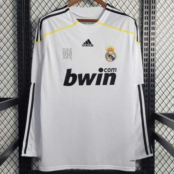 09 10 R MAD Home Retro Long Sleeve Men Soccer jersey AAA43853