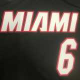 2023 HEAT JAMES #6 Black NBA Jerseys