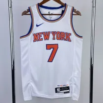 2023 KNICKS ANTHONY #7 White NBA Jerseys