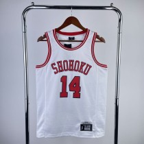 2023 SHOHOKU MITSUI #14 White NBA Jerseys