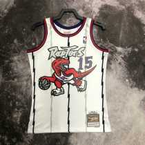 99 00 RAPTORS CARTER #15 White NBA Jerseys AAA42137