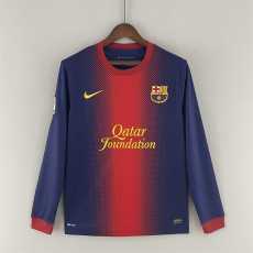 12 13 BAR Home Retro Long Sleeve Men Soccer jersey AAA37554