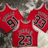 98 99 BULLS PIPPEN #33 Red NBA Jerseys AAA42125