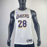 2023 LAKERS HACHIMURA #28 White NBA Jerseys