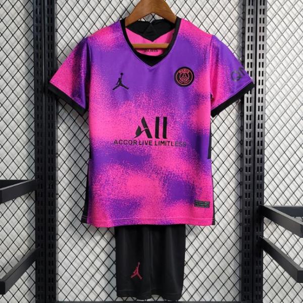 20 21 PSG Four Fans Version Kids 4th Soccer jersey AAA38049