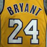 09 10 LAKERS BRYANT #24 Yellow NBA Jerseys AAA42109