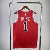2023 BULLS ROSE #1 Hot Pressing NBA Jerseys