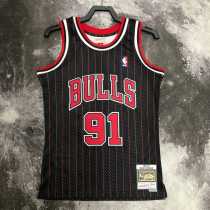 96 97 BULLS RODMAN #91 Black NBA Jerseys AAA42120