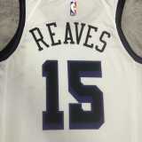 2023 LAKERS REAVES #15 White NBA Jerseys