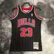 96 97 BULLS JORDAN #23 Black NBA Jerseys AAA42118