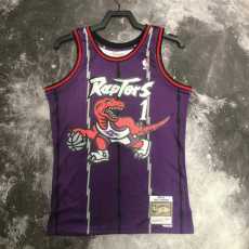 99 00 RAPTORS MCGRADY #1 Purple NBA Jerseys AAA42140