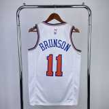 2023 KNICKS BRUNSON #11 White NBA Jerseys