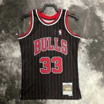96 97 BULLS PIPPEN #33 Black NBA Jerseys AAA42119