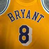97 98 LAKERS BRYANT #8 Yellow NBA Jerseys AAA42102