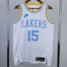 2023 LAKERS REAVES #15 White NBA Jerseys