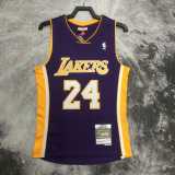 09 10 LAKERS BRYANT #24 Purple NBA Jerseys AAA42108