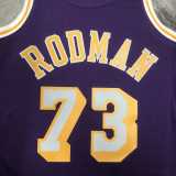 98 99 LAKERS RODMAN #73 Purple NBA Jerseys AAA42114