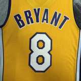 00 01 LAKERS BRYANT #8 Yellow NBA Jerseys AAA42099