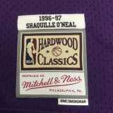 96 97 LAKERS ONEAL #34 Purple NBA Jerseys AAA42112