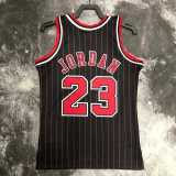 96 97 BULLS JORDAN #23 Black NBA Jerseys AAA42118