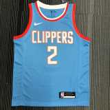 2021/22 CLIPPERS LEONARO #2 Azure NBA Jerseys