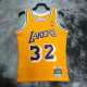 84 85 LAKERS JOHNSON #32 Yellow NBA Jerseys AAA42111