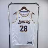 2023 LAKERS HACHIMURA #28 White NBA Jerseys