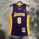 01 02 LAKERS BRYANT #8 Purple NBA Jerseys AAA42100