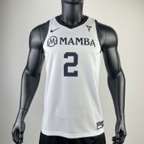 2023 MAMBA GiGi #2 LAKERS White NBA Jerseys