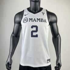 2023 MAMBA GiGi #2 LAKERS White NBA Jerseys