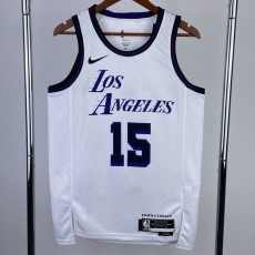 2023 LAKERS REAVES #15 White NBA Jerseys