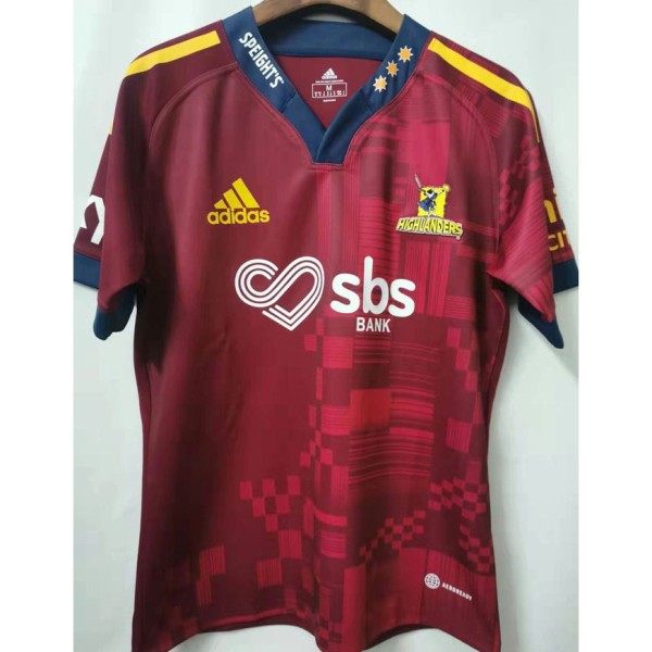 2020 New Zealand Highlanders Dark red Rugby Jersey AAA43048