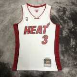 05 06 HEAT WADE #3 White NBA Jerseys AAA42116