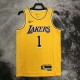 20 21 LAKERS RUSSELL #1 Yellow NBA Jerseys AAA42281