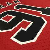 98 99 BULLS RODMAN #91 Red NBA Jerseys AAA42126