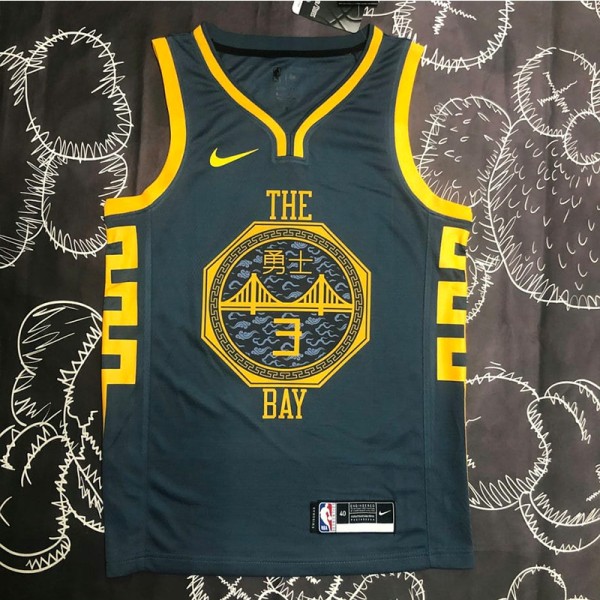 18 19 WARRIORS POOL #3 NBA Jerseys AAA41284