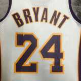 09 10 LAKERS BRYANT #24 White NBA Jerseys AAA42107