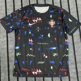 2024 Portugal Black Training Shirts