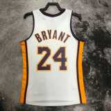 09 10 LAKERS BRYANT #24 White NBA Jerseys AAA42107