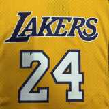 09 10 LAKERS BRYANT #24 Yellow NBA Jerseys AAA42109