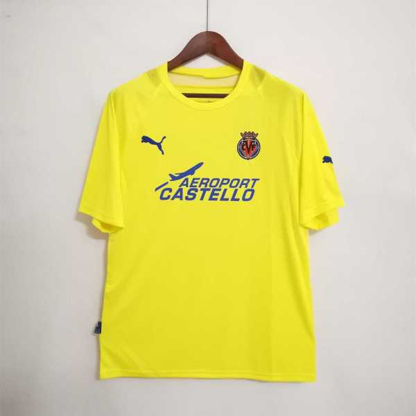 05 06 Villarreal Home Retro Men Soccer jersey AAA37713