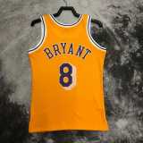 97 98 LAKERS BRYANT #8 Yellow NBA Jerseys AAA42102