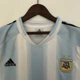 04 05 Argentina Home Retro Men Soccer jersey AAA40534
