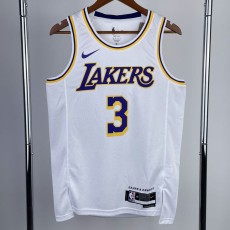 2023 LAKERS DAVIS #3 White NBA Jerseys