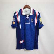 1996 France Home Retro Men Soccer jersey AAA36172