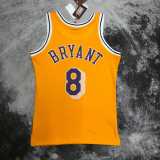 97 98 LAKERS BRYANT #8 Yellow NBA Jerseys AAA42102