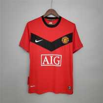 09 10 Man Utd Home Retro Men Soccer jersey AAA38787
