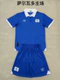 2025/26 El Salvador Home Fans Kids Soccer jersey