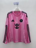 2025/26 Inter Miami Home Fans Long Sleeve Soccer jersey