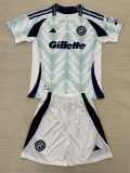 2025/26 New England Revolution Home Fans Kids Soccer jersey